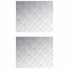 vidaXL Stopień 2 szt. 60 x 50 cm Srebrny Aluminium Prostokątny