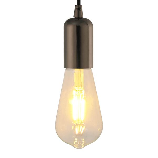 vidaXL Oprawki do lamp 2 szt. Błyszczące czarne E27