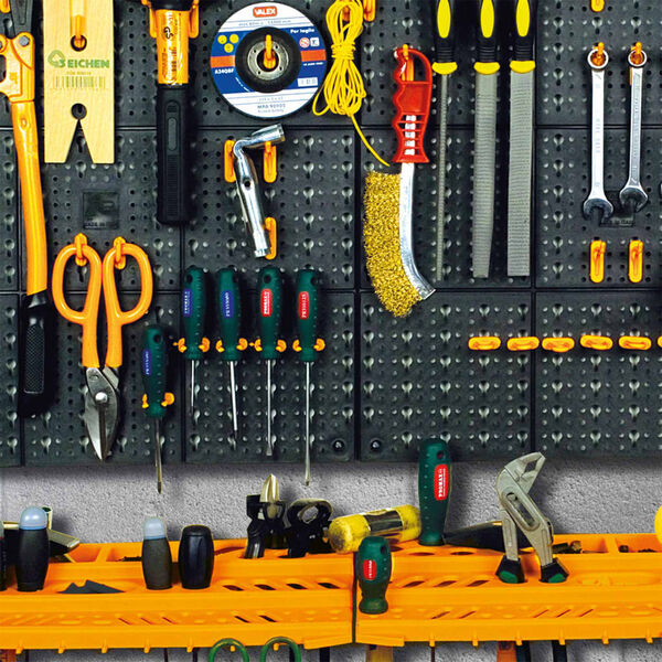 vidaXL Ścianka narzędziowa, 500x1000 mm, 50 haczyków, PP