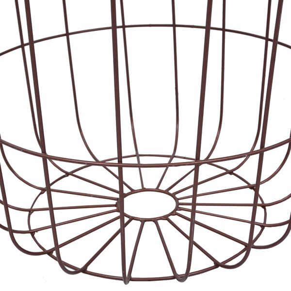 vidaXL Stolik kawowy, miedziany, Ø 39,5 cm, MDF