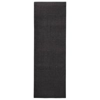 vidaXL Sizalowy dywanik do drapania, czarny, 66x200 cm