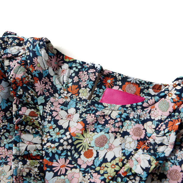 Bluzka dziecięca z długimi rękawami, ciemnoniebieska, 104