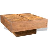 vidaXL Kwadratowy stolik kawowy z drewna mango, brązowy