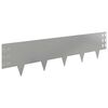 vidaXL Krawężnik do trawnika 20 pcs 100 x 25 cm Stal srebrny