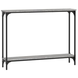 vidaXL Stolik konsolowy, szary dąb sonoma, 100x22,5x75 cm