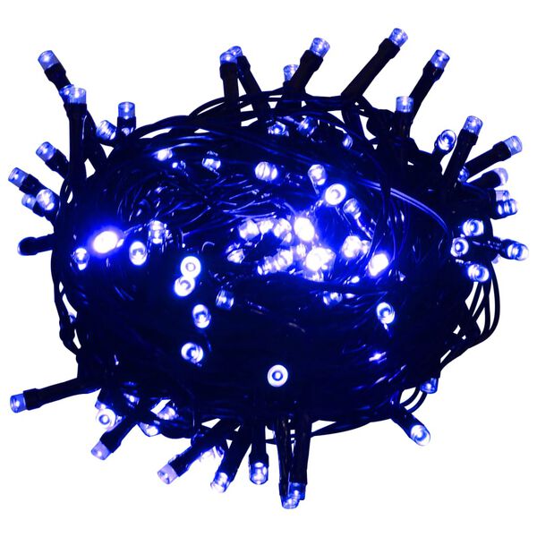 vidaXL Lampki LED, 150 diod, niebieskie, 15 m, PVC