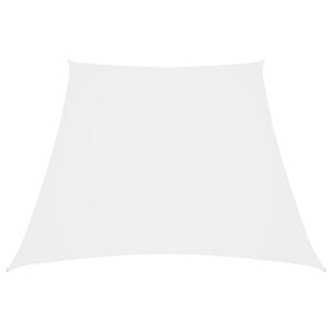 vidaXL Trapezowy żagiel ogrodowy, tkanina Oxford, 2/4x3 m, biały