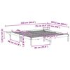 vidaXL Ramka ł&oacute;żka Naturalny 180 x 200 cm Lite drewno sosnowe