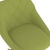 vidaXL Obrotowe krzesła stołowe, 2 szt., jasnozielone, aksamitne