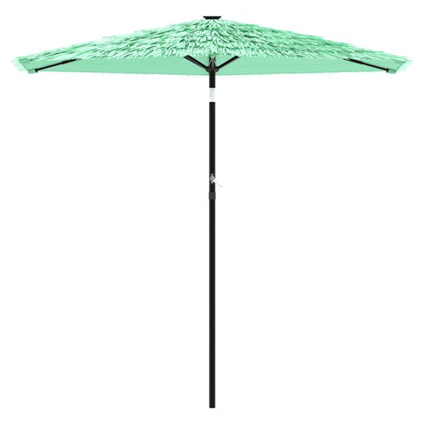 vidaXL Parasol ogrodowy na stalowym słupku, zielony, 268x268x226 cm