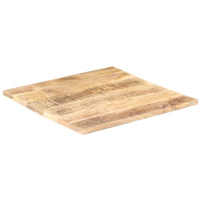 vidaXL Blat stołu, lite drewno mango, 25-27 mm, 60x60 cm