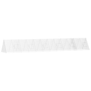 vidaXL Klatka dla kur srebrny 650 x 100 x 85 cm Stal ocynkowana