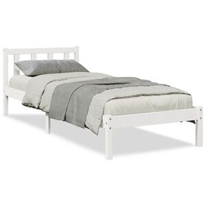 vidaXL Dłuższe ł&oacute;żko bez materaca, 90x220 cm, lite drewno sosnowe