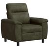 vidaXL Sofa Zielony wojskowy 95 x 90 x 95 cm Sk&oacute;ra zamszowa