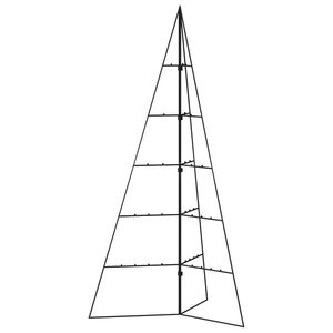 vidaXL Metalowa choinka świąteczna, do ozdobienia, czarna, 100 cm