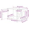 vidaXL Koty Dom Stare drewno 85 x 55 x 50 cm Materiał drewnopochodny