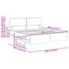 vidaXL Ramka ł&oacute;żka Dąb Wędzony 200 x 200 cm Drewno inżynieryjne