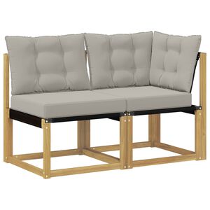 vidaXL Modułowa sofa na zewnątrz z poduszką 2 Sztuka Biały