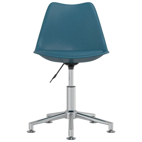 vidaXL Obrotowe krzesła stołowe, 6 szt., turkusowe, sztuczna sk&oacute;ra