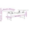 vidaXL Stolik kawowy, przydymiony dąb, 100x50x40 cm