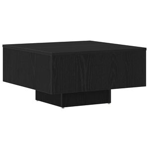 vidaXL Stolik kawowy Czarny Dąb 60 x 60 x 31,5 cm Drewno inżynieryjne
