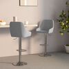 vidaXL Krzesła barowe, 2 szt., jasnoszare, tapicerowane tkaniną