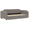 vidaXL Sofa rozsuwana z szufladami, taupe, 90x200 cm, tkanina