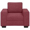 vidaXL Sofa Fotel Wino Czerwone 100x77x82 cm Tkanina