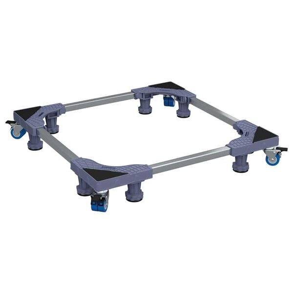 vidaXL Podstawa pod pralkę Szary 66 x 66 x 12 cm Metal