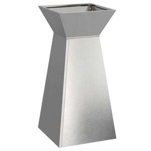 vidaXL Donica słupowa srebrny 35 x 35 x 73 cm Stal nierdzewna