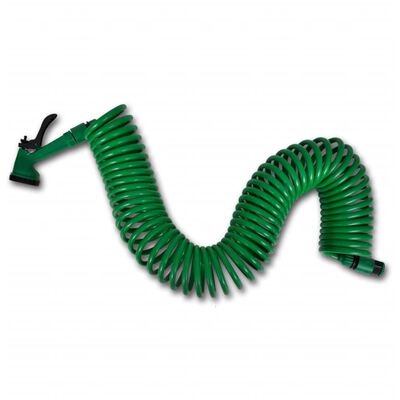 vidaXL Elastyczny, spiralny wąż ogrodowy z dyszami rozpylającymi 15 m