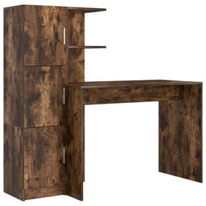 vidaXL Biurko Dąb wędzony 133,5 x 50 x 124 cm 2 szt.