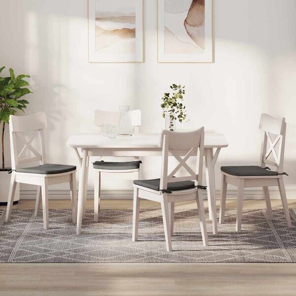 vidaXL Poduszki na siedziska 4 pcs Jasnoszary 40 x 40 x 3 cm