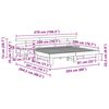 vidaXL Ramka ł&oacute;żka Z zagł&oacute;wkiem Biały 200 x 200 cm Lite drewno sosnowe