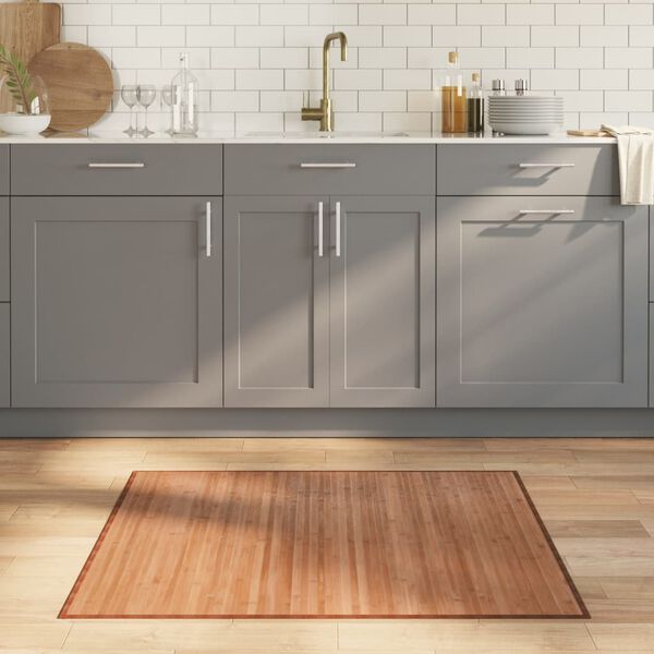 vidaXL Dywan prostokątny, naturalny, 80x100 cm, bambusowy