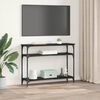 vidaXL Konsola Czarny Dąb 100 x 29 x 75 cm Materiał drewnopochodny