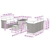 vidaXL Zestaw Sof na Ogr&oacute;d 9 pcs Beżowy polirattan