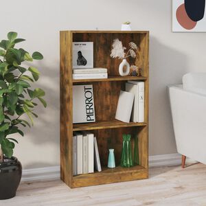 vidaXL Szafka na książki, przydymiony dąb, 60x24x109 cm