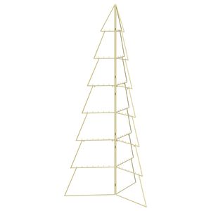 vidaXL Metalowa choinka świąteczna KUOPIO 210 cm Stal złoty