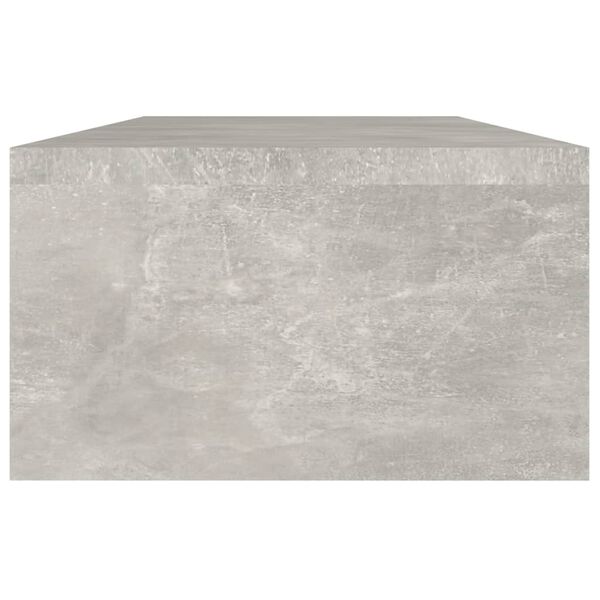 vidaXL Podstawka pod monitor, betonowa szarość, 60x23,5x12 cm