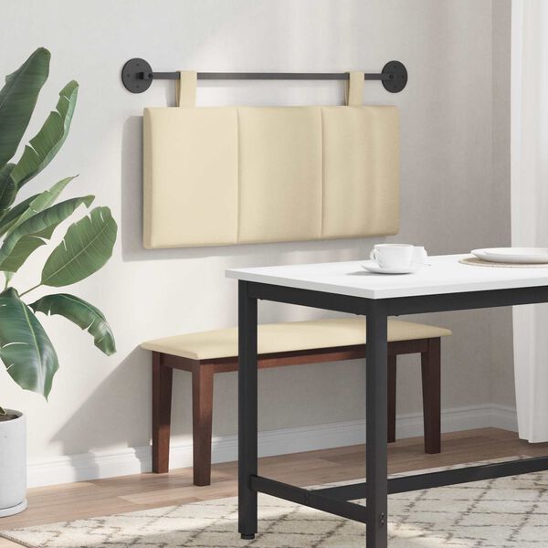 vidaXL Wisząca Głowa Paski Kremowy 100 x 55 x 5 cm tkanina