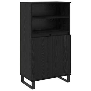 vidaXL Highboard Czarny 60 x 36 x 110 cm Drewno inżynieryjne