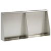 vidaXL Mur oporowy 2 szt. 40 x 12 x 40 cm Stal nierdzewna srebrny