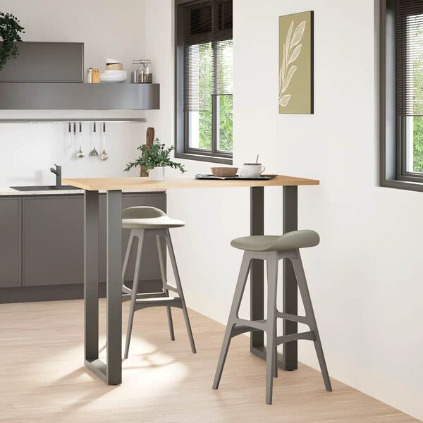 vidaXL Nogi do stołu barowego w kształcie litery U 2 szt. Antracyt 60x(110-111) cm Stal