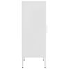 vidaXL Szafka, biała, 42,5x35x101,5 cm, stalowa