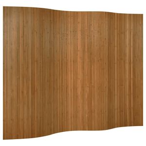 vidaXL Parawan,&nbsp;brązowy, szerokość 250 cm, wysokość 165 cm,&nbsp;bambusowy