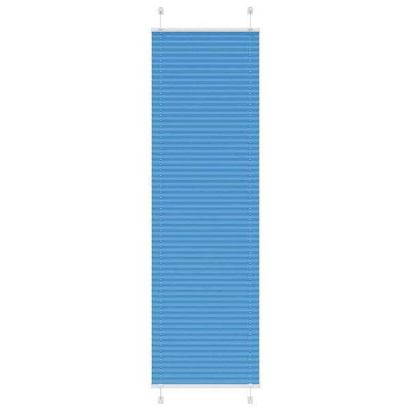 vidaXL Roleta plisowana niebieska 60x200 cm Szerokość tkaniny 59,4 cm