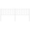 vidaXL Metalowe wymienne wezgłowie, białe, 200 cm