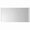 vidaXL Lustro łazienkowe LED przezroczysty 100 x 60 cm szkło hartowane