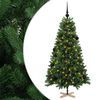 vidaXL Sztuczna choinka z bombką 120 cm 150 LED Ciepła biel PVC